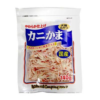 フジサワ】 国産 カニかま 140g 猫 おやつ ねこ ネコ | ペット
