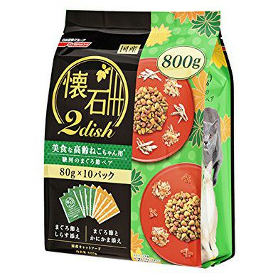 ペットライン】 懐石2dish 毛玉ケア 瀬戸内の小魚ペア 800g | ペットランドピースワン オンラインショップ