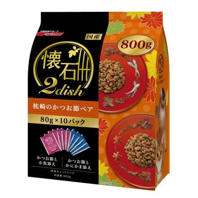 ペットライン】 懐石2dish 毛玉ケア 瀬戸内の小魚ペア 800g | ペットランドピースワン オンラインショップ