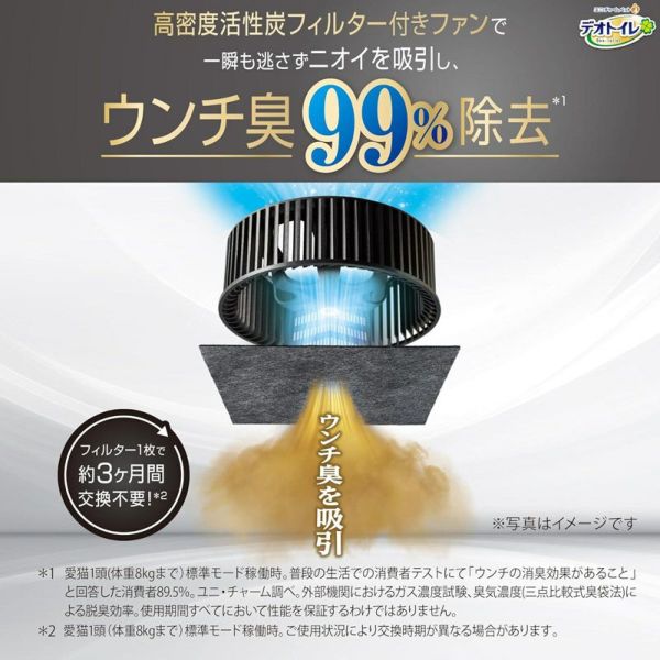 ユニチャーム】 デオトイレ 脱臭ファン+本体セット | ペット