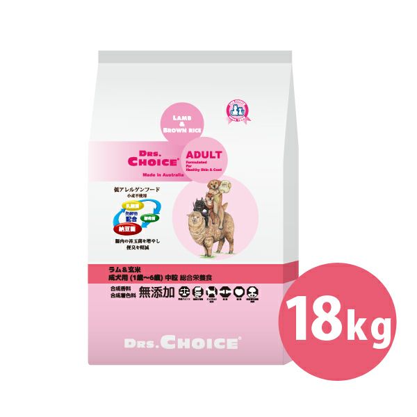 ドクターズチョイス】ドッグフード アダルト 18kg | ペット